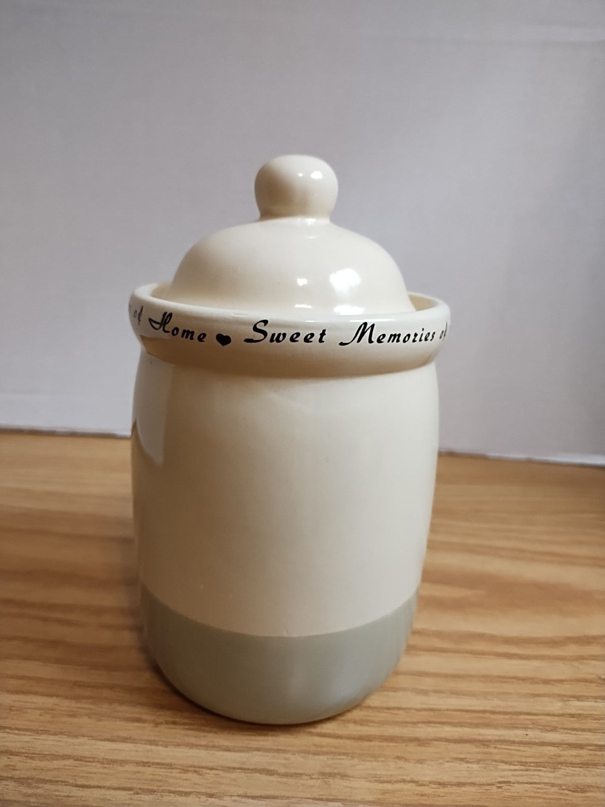 Small Pottery Crock With Lid