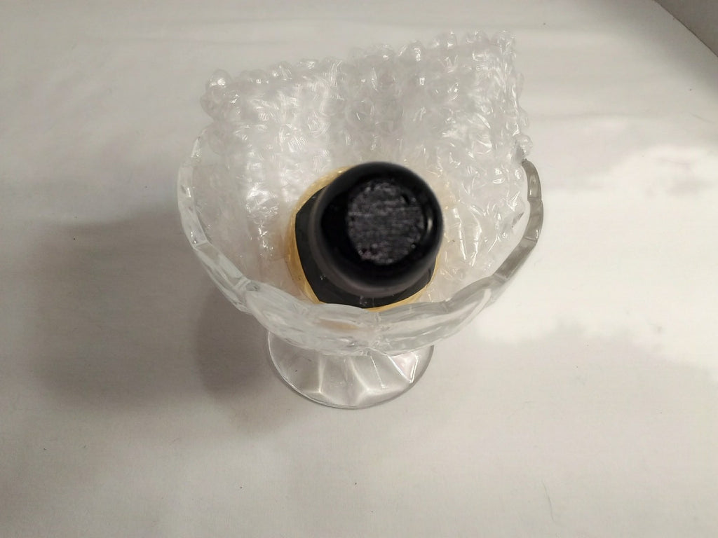 Glass Stopper with 24k gold trim over 3 1/4" Tall 3/4" Top 7/8" Stopper