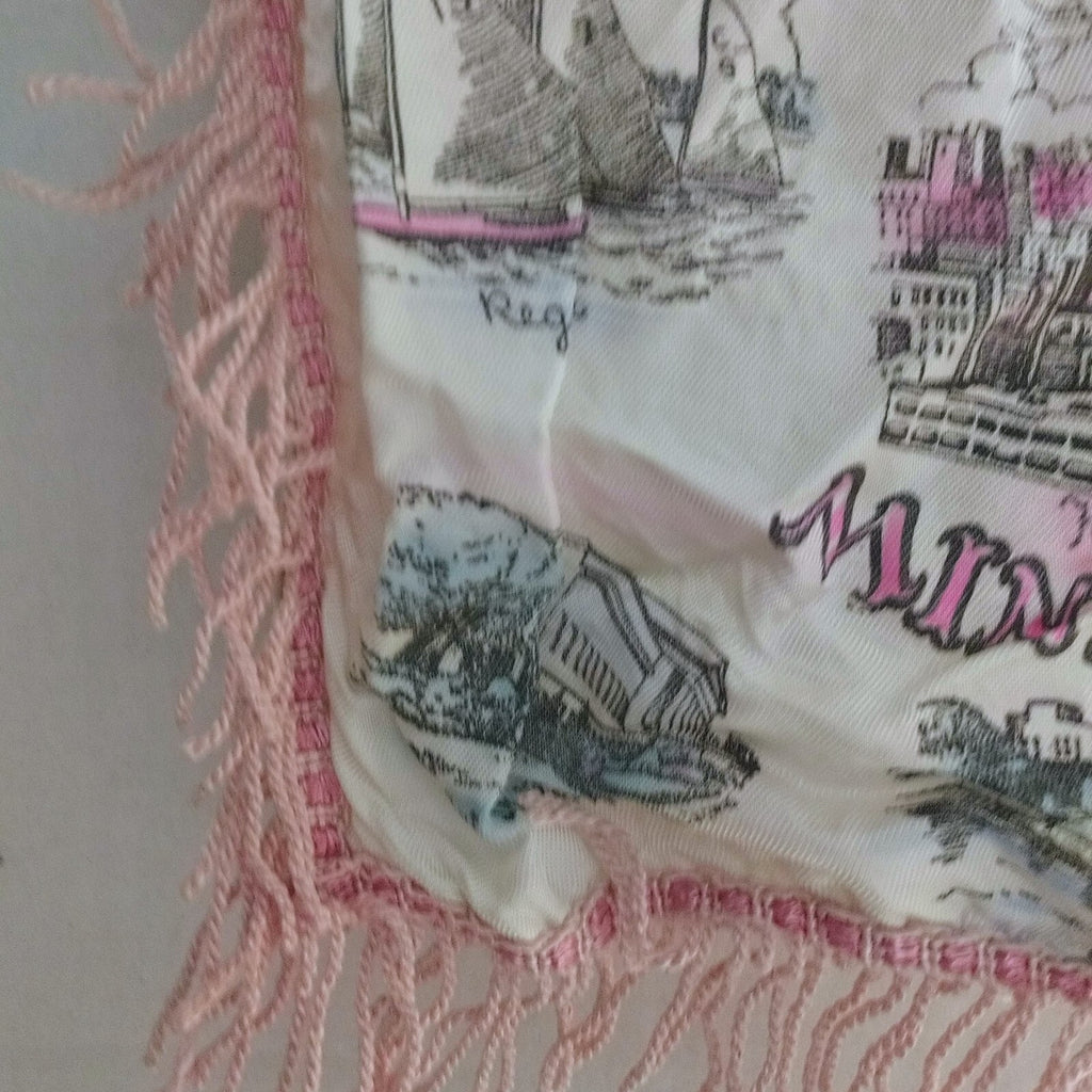 Vintage Satin Souvenir Minneapolis MN Pillow Case Cover  Foshay Tower