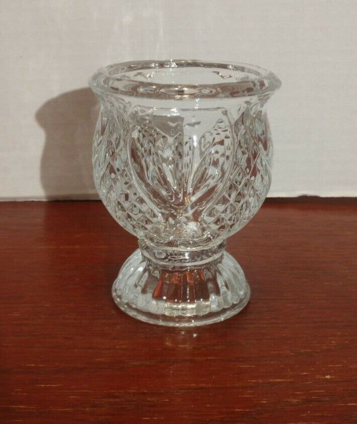 Vintage Avon Clear Glass Pineapple Tea Light Candle Votive by Fostoria