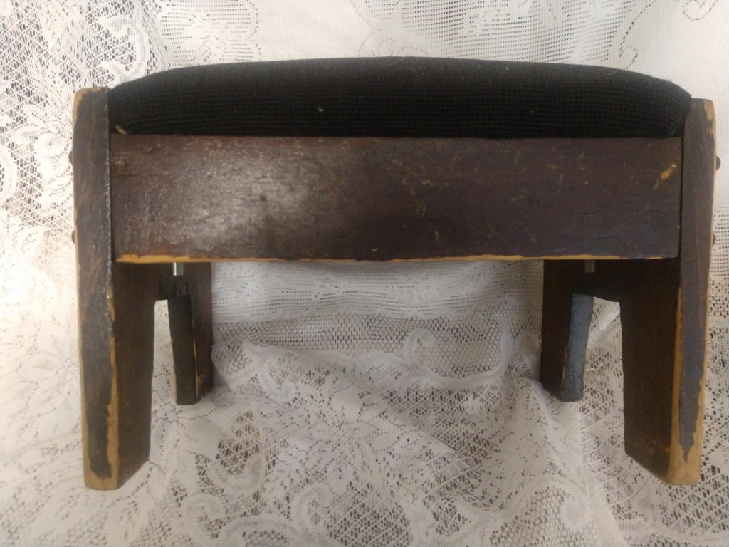 Antique 19th Century French Tapestry Footstool