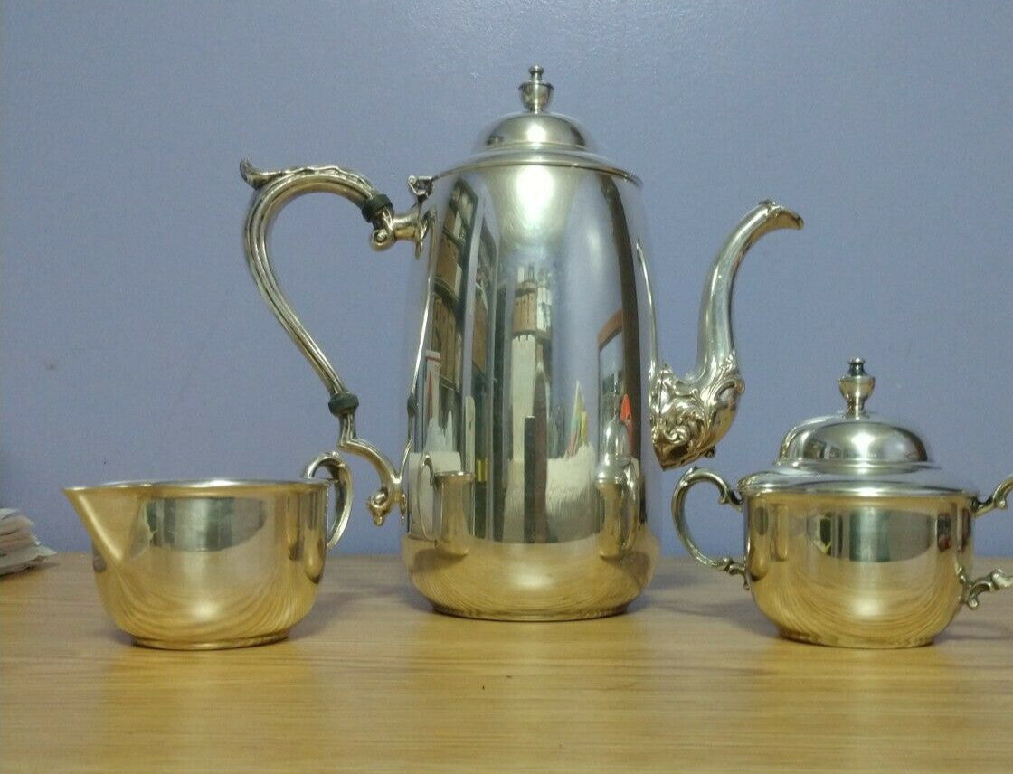 Vintage Silver Plate Coffee Tea Set by Sheridan Taunton Silversmiths
